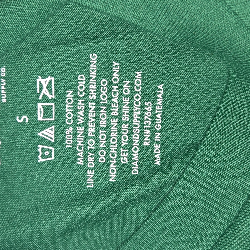 Diamond Supply Co. Men's Long Sleeve Speed Logo Graphic T-Shirt Green Size S NWT - Picture 10 of 10